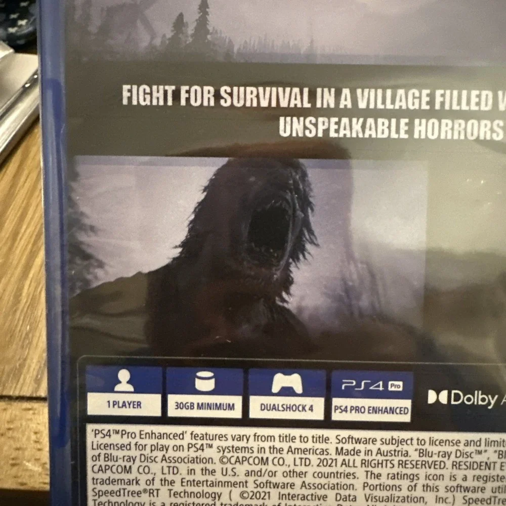 Resident Evil Village Sony PlayStation 4 PS4 Capcom 2021 New 0013388560776
